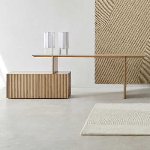 Bureau sur pied - VELASCA EXTENSIBLE - punt mobles - contemporain / en chêne / en noyer