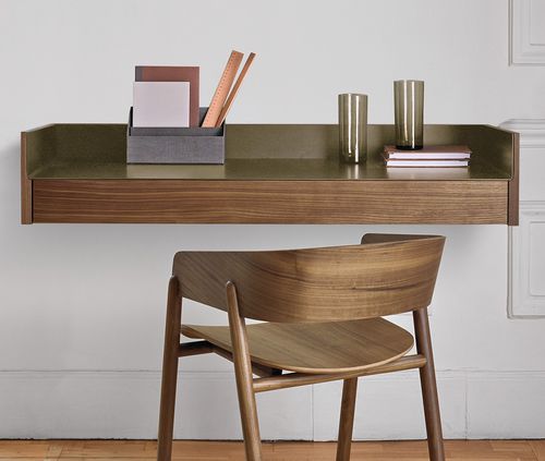 Bureau mural - STOCKHOLM : STH702 - punt mobles - contemporain / en bois / droit