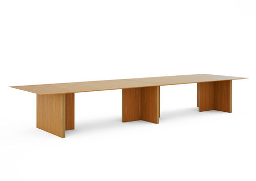 Table de conférence contemporaine - STOCKHOLM - punt mobles - en bois / avec piètement en bois / rectangulaire