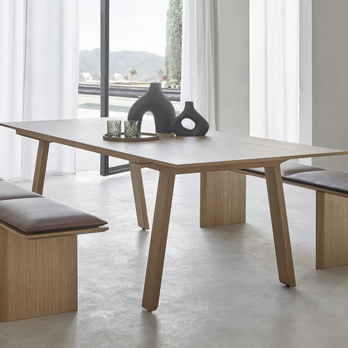 Table contemporaine - MITIS : MTS102 - punt mobles - en chêne / en noyer / en chêne naturel