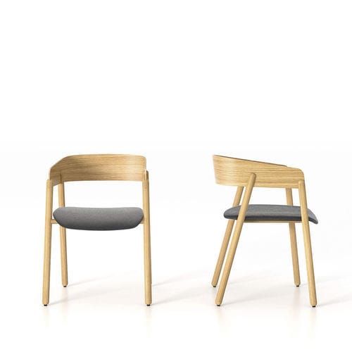 Chaise contemporaine - MAV101 - punt mobles - d'intérieur / en tissu / en contreplaqué