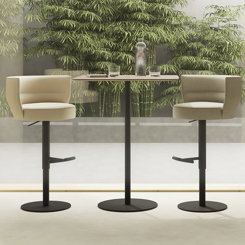 Chaise de bar contemporaine - SEN205 - punt mobles - d'intérieur / en tissu / avec piètement en métal