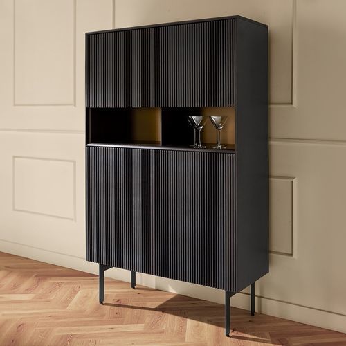 Buffet sur pieds hauts - MALMÖ - punt mobles - contemporain / en chêne / en noyer