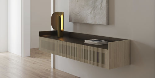 Buffet contemporain - STOCKHOLM SLIM - punt mobles - en chêne / en noyer / en bois massif