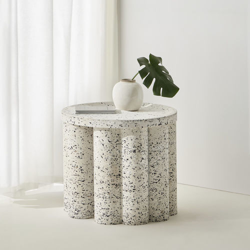 Table d'appoint contemporaine - NUVOL  - punt mobles - en matières recyclées / avec piètement en matières recyclées / ronde