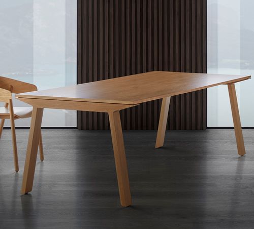 Table contemporaine - MITIS EXTREME - punt mobles - en chêne / en noyer / en ébène