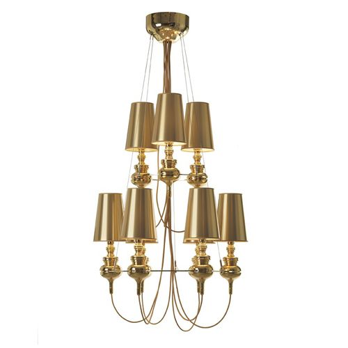 Lustre classique - JOSEPHINE QUEEN - METALARTE - en tissu / en porcelaine / candélabre