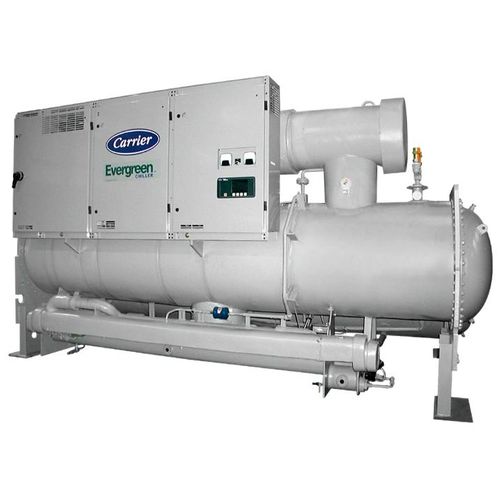Groupe d'eau glacée à condensation par eau - AQUAEDGE® 23XRV - CARRIER commercial - au sol / extérieur