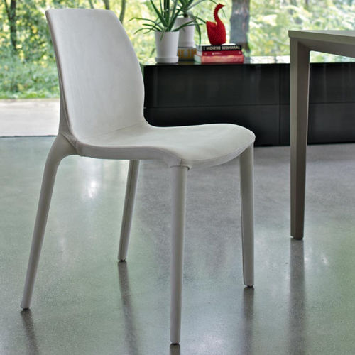 Chaise contemporaine - HIDRA - BONTEMPI CASA - d'intérieur / en laine / en cuir