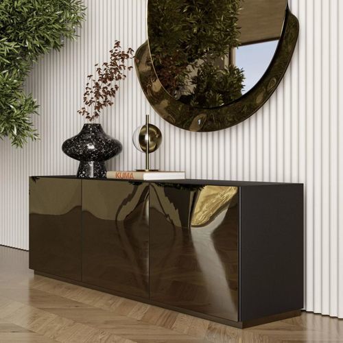 Buffet contemporain - EDEN - BONTEMPI CASA - en acier / en métal laqué / en bois
