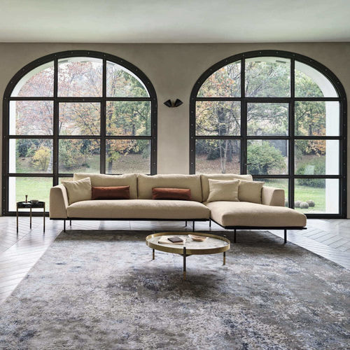 Canapé modulable - DAKOTA - BONTEMPI CASA - contemporain / en tissu / en plumes