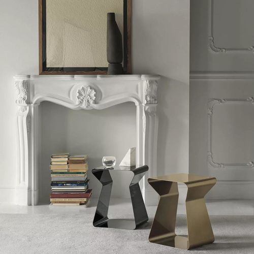 Table basse contemporaine - KITO - BONTEMPI CASA - en métal / en métal laqué / avec piètement en métal laqué