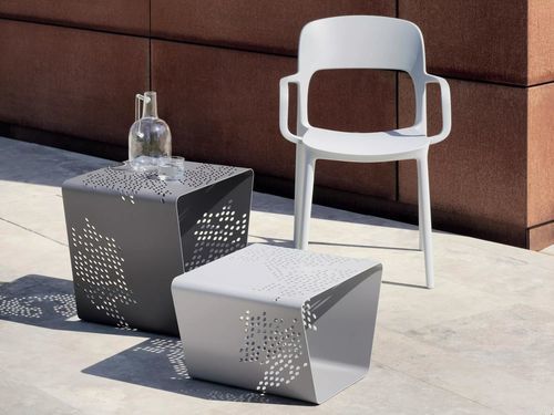 Table basse d'extérieur - PATTERN - BONTEMPI CASA - contemporaine / en métal / en métal laqué