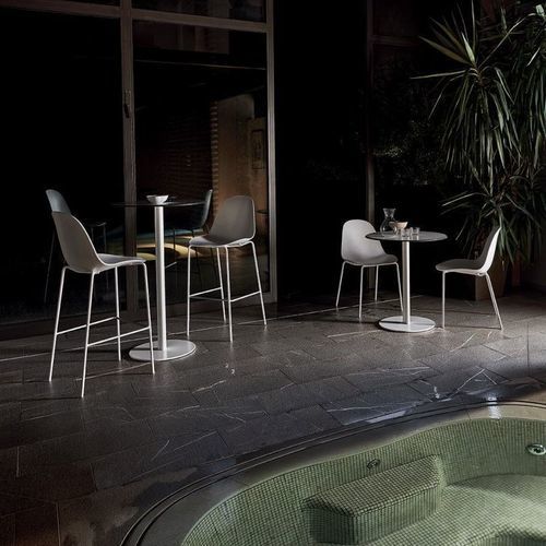 Pied de table en acier inoxydable - CLUB - BONTEMPI CASA - en métal laqué / en acier inoxydable laqué / non spécifié