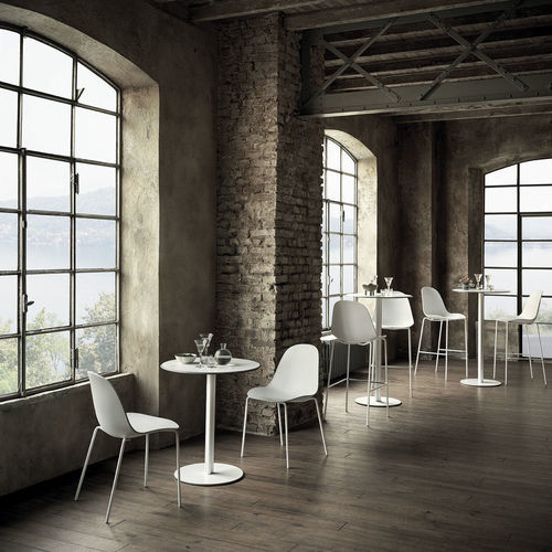 Table mange-debout contemporaine - CLUB ALTO - BONTEMPI CASA - en acier inoxydable / en stratifié / en mélaminé