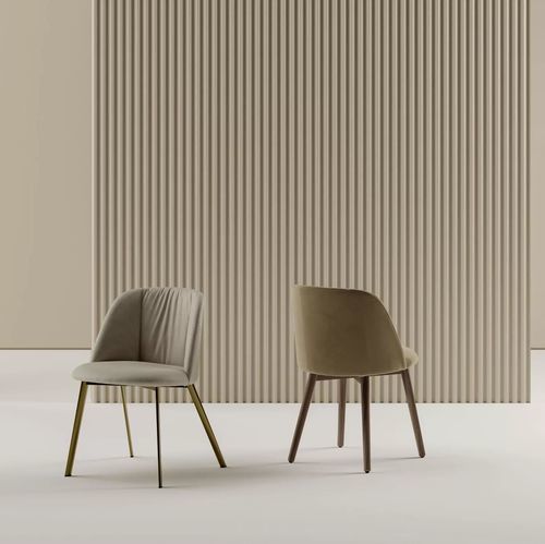 Chaise contemporaine - AGATHA - BONTEMPI CASA - d'intérieur / en tissu / en velours