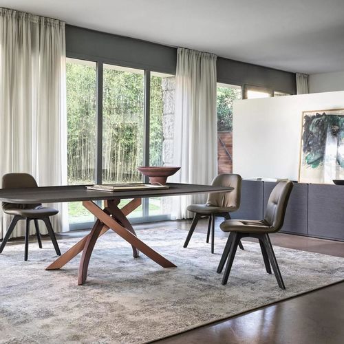Chaise contemporaine - CHANTAL - BONTEMPI CASA - d'intérieur / en métal / aluminium