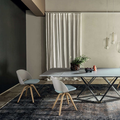 Chaise contemporaine - POLO - BONTEMPI CASA - d'intérieur / en tissu / en cuir