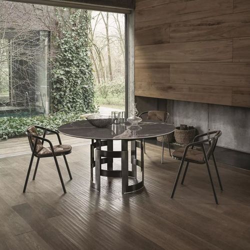 Chaise contemporaine - INES - BONTEMPI CASA - d'intérieur / en tissu / en métal laqué