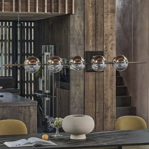 Suspension - SFERATUS - BONTEMPI CASA - en métal laqué / en verre borosilicaté / contemporaine