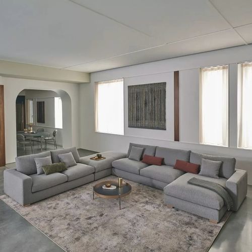 Canapé modulable - SUNSET - BONTEMPI CASA - contemporain / en tissu / en plumes