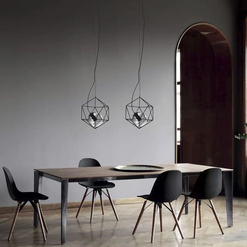 Table contemporaine - SENSO - BONTEMPI CASA - en métal laqué / en stratifié / en céramique