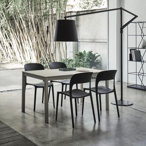 Table contemporaine - MAGO - BONTEMPI CASA - en métal laqué / en stratifié / en mélaminé