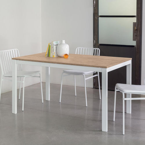 Table contemporaine - EOS - INGENIA CASA - en mélaminé / en métal chromé / en métal laqué