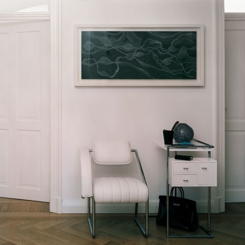 Table d'appoint contemporaine - PETITE COIFFEUSE - CLASSICON - en MDF / avec piètement en acier / carrée