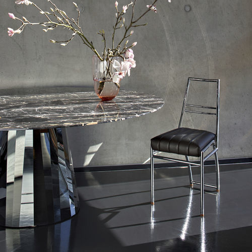 Chaise contemporaine - AIXIA  - CLASSICON - d'intérieur / en tissu / en cuir