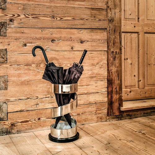 Porte-parapluie en acier à revêtement par poudre - USHA  - CLASSICON - en acier chromé