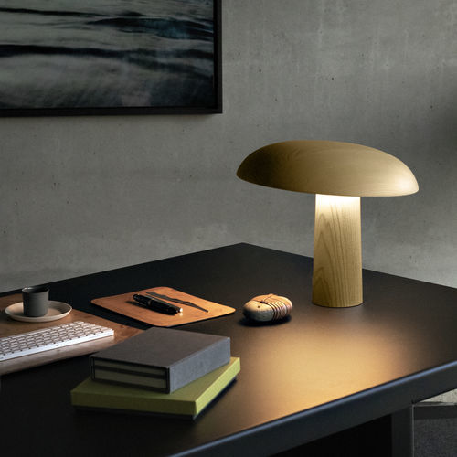 Lampe de table - FORMA  - CLASSICON - en verre dépoli / bois / contemporaine