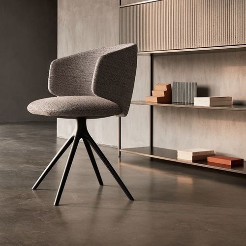 Chaise contemporaine - UNIVERSAL COLLECTION - MDF Italia - d'intérieur / en tissu / avec piètement en fonte d'aluminium