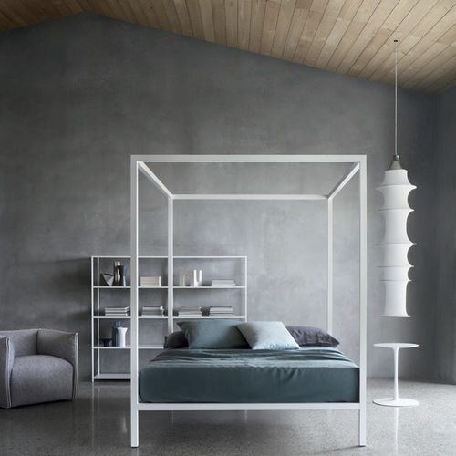 Lit à baldaquin - MDF Italia - double / contemporain / en aluminium anodisé