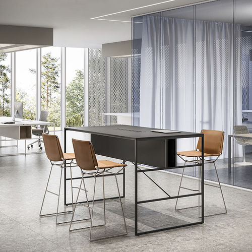 Chaise de bar contemporaine - NEIL  - MDF Italia - d'intérieur / d'extérieur / en tissu