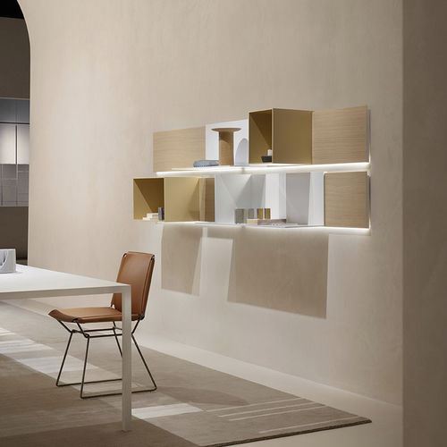 Étagère murale - PENTAGRAMMA - MDF Italia - contemporaine / en chêne / en noyer