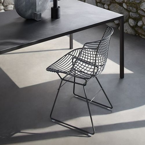 Chaise contemporaine - FLOW FILO - MDF Italia - d'intérieur / d'extérieur / en cuir