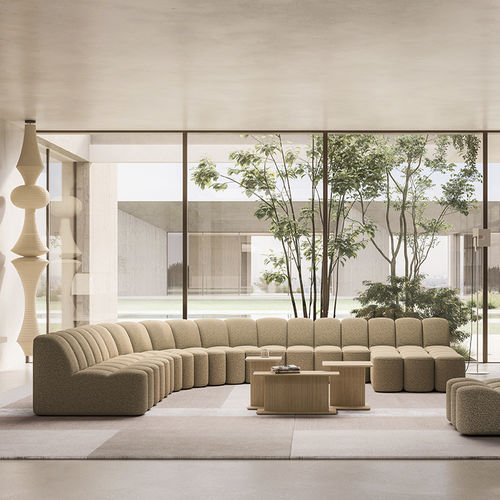 Canapé modulable - ARRAY - MDF Italia - en arc de cercle / contemporain / en tissu