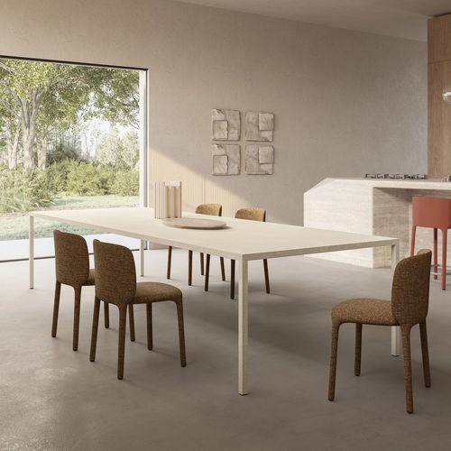 Chaise de salle à manger contemporaine - PAT - MDF Italia - d'intérieur / en aluminium / en acier