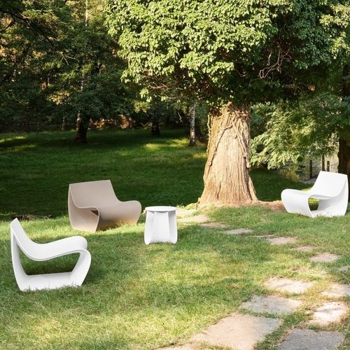 Chaise contemporaine - SIGN MATT - MDF Italia - d'extérieur / en polypropylène / avec piètement en polypropylène