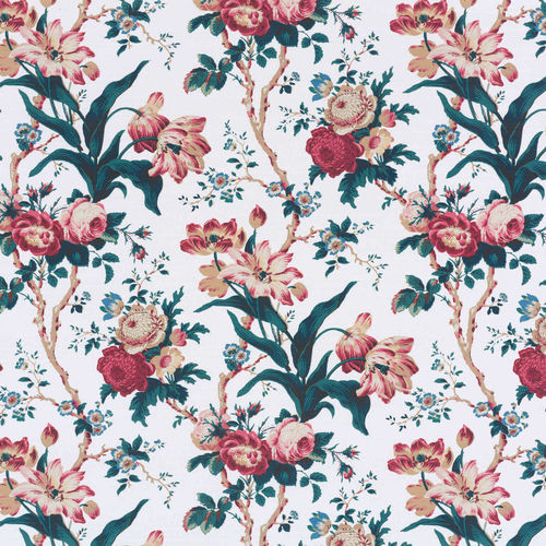 Papier peint contemporain - IMPERATRICE EUGENIE SOIE  - PIERRE FREY tissus - en soie / à motif floral / imprimé