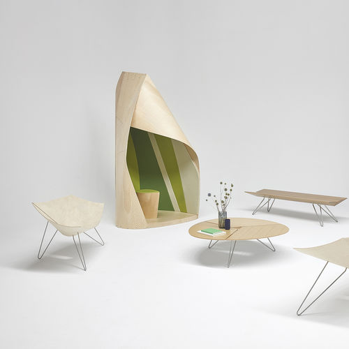 Cellule de concentration acoustique - PATKAU HUT - Nienkamper - pour 2 personnes / en contreplaqué / en placage de bois