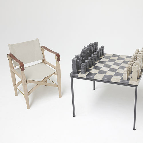 Fauteuil contemporain - POLO - Nienkamper - en tissu / en bois / noir