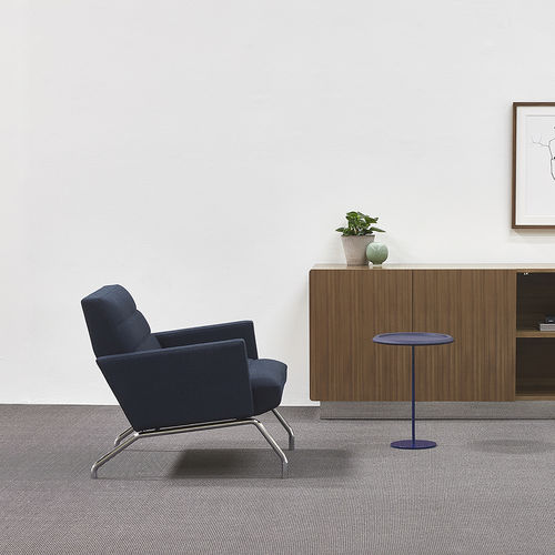 Fauteuil contemporain - DUNE - Nienkamper - en tissu / en métal / tapissé
