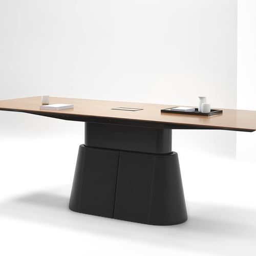 Table de conférence contemporaine - VOX® LCS - Nienkamper - en bois / en fil de métal / avec piètement en bois