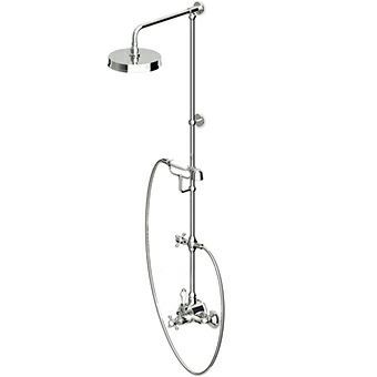 Colonne de douche thermostatique - ZAG865 - ZUCCHETTI - en laiton / murale / classique