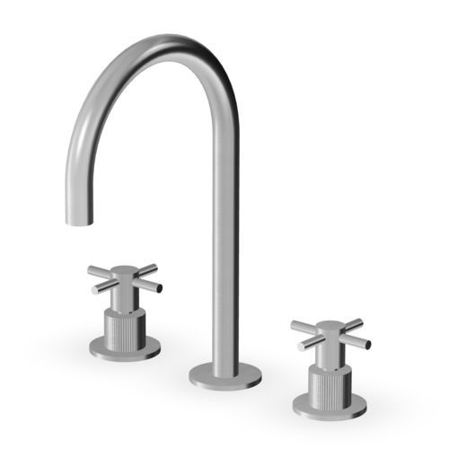 Mélangeur de vasque - ZHM516 series - ZUCCHETTI - à poser / en acier inoxydable / de salle de bain