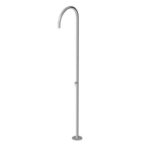 Colonne de douche en inox - ZHE771 series - ZUCCHETTI - sur pied / contemporaine / avec mitigeur