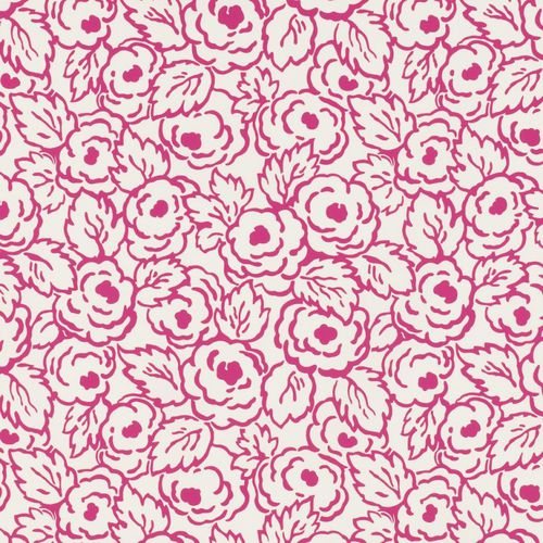 Tissu d'ameublement - FLORA - TOILES DE MAYENNE - pour rideaux / pour store enrouleur / à fleurs