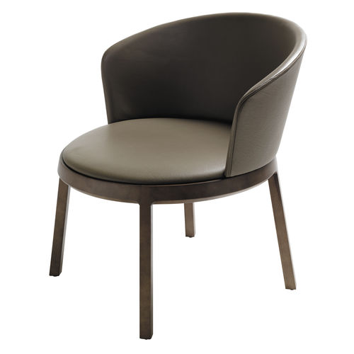 Chauffeuse contemporaine - ARO - CAPDELL - en cuir / en tissu / en hêtre
